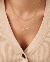 ALIDA CURB CHAIN NECKLACE