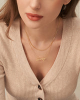 ALIDA CURB CHAIN NECKLACE