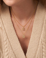 OLD ENGLISH INITIAL NECKLACE WITH CURB CHAIN