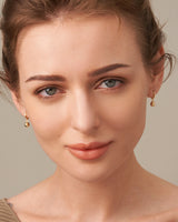 CHICAGO BALL HOOP EARRINGS