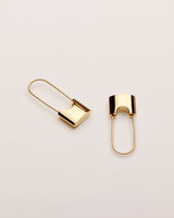 ZINNIA PADLOCK HOOP EARRINGS
