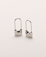 ZINNIA PADLOCK HOOP EARRINGS