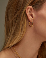 ZOE TWISTED HOOP EARRINGS