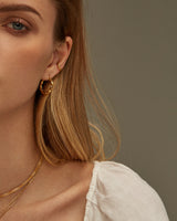 ZOE TWISTED HOOP EARRINGS