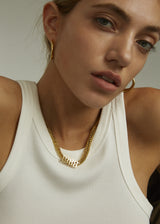 REILY FACETED CURB NECKLACE