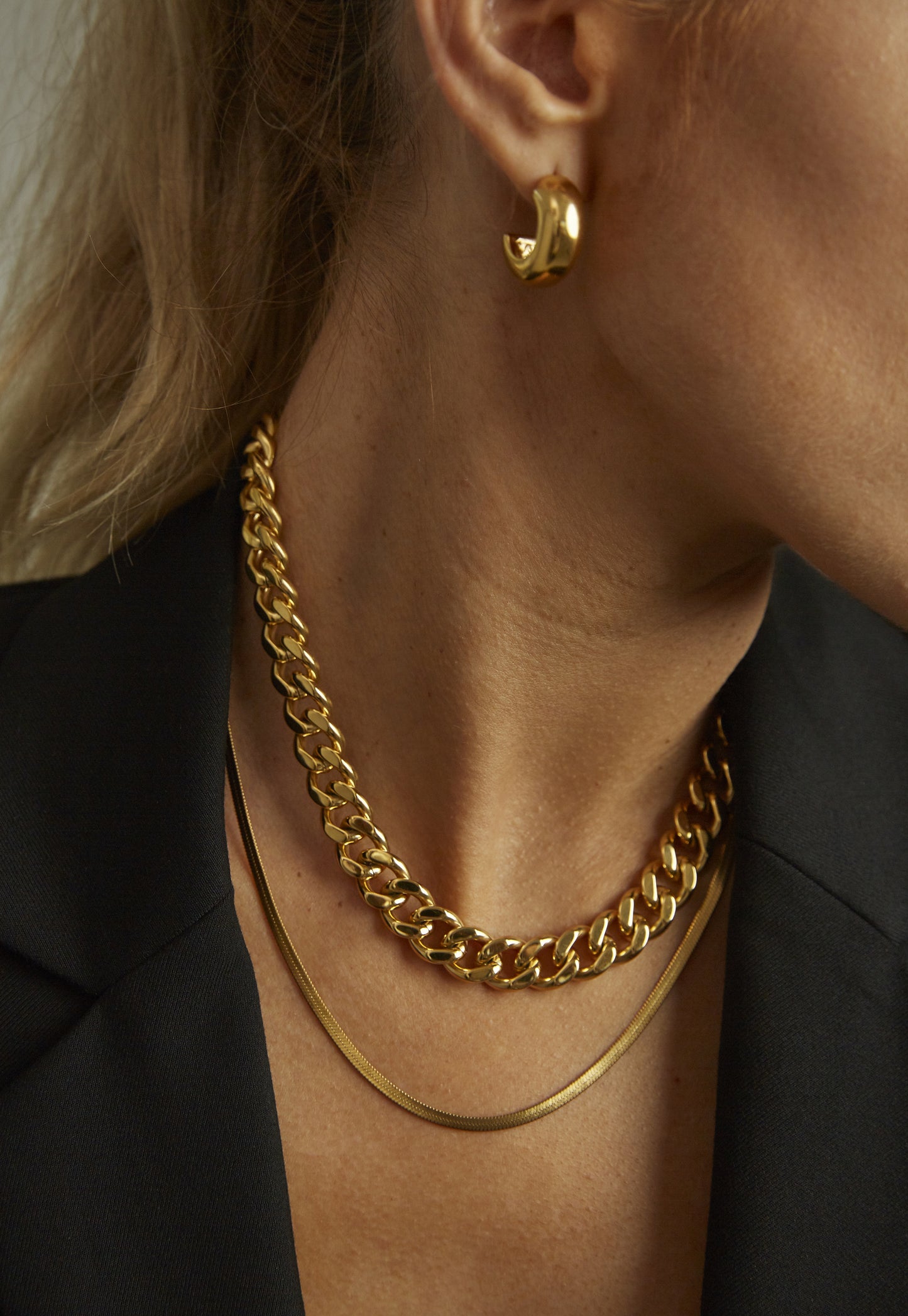 KAHLEA BOLD CURB NECKLACE