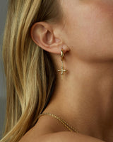 DAHLIA CROSS HOOPS