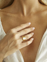 ROMEE SHELL SIGNET RING