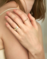 GINGER RIBBED BAND RING