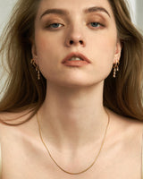 CICI CUBIC DANGLE HOOPS