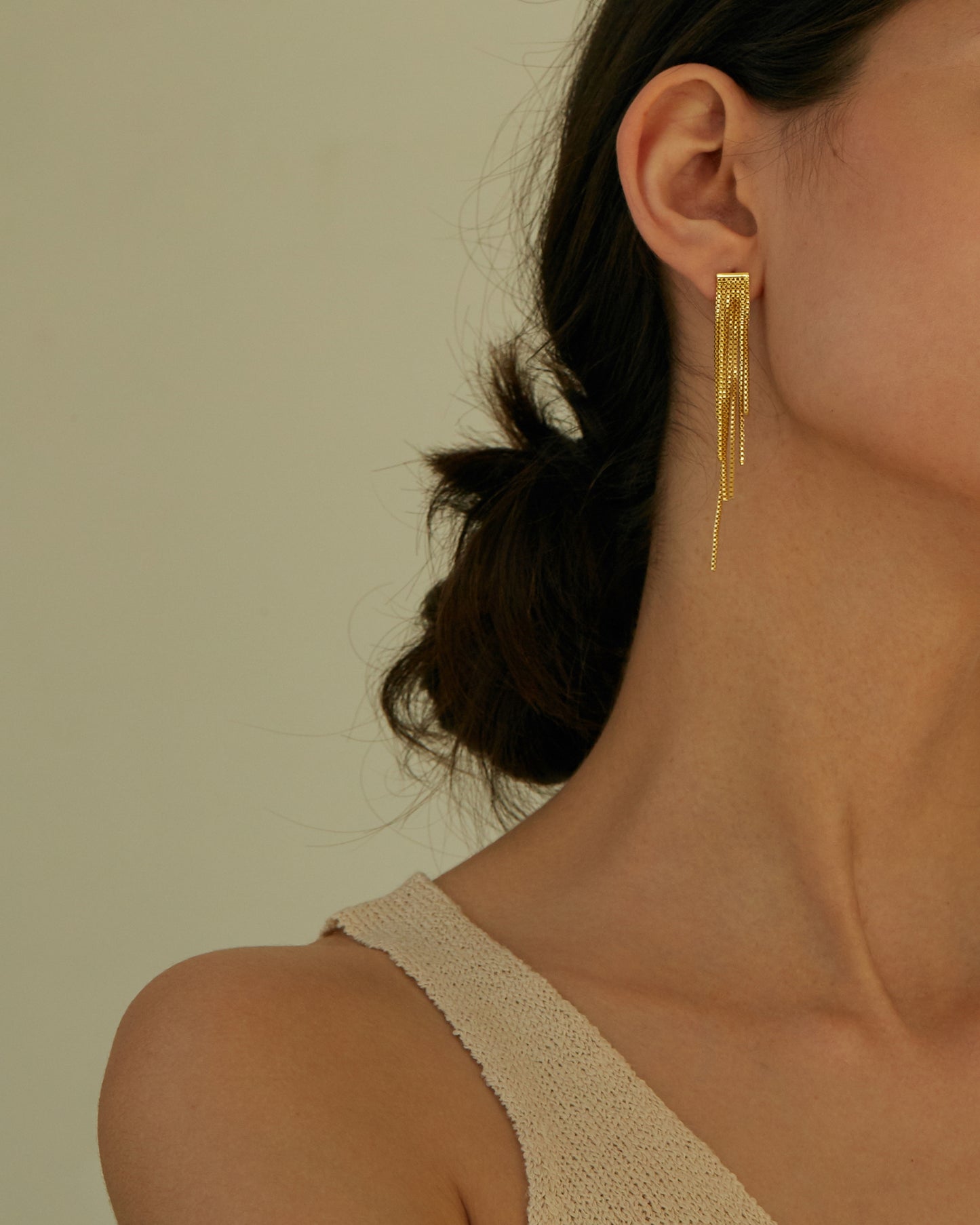 SKYE CLUSTER CHAIN EARRINGS