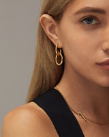 LAILA DOUBLE HOOP STUDS