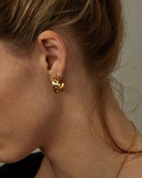 MELODY LINKED CHAIN HOOPS