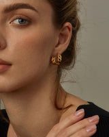 MELODY LINKED CHAIN HOOPS