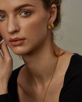 MELODY LINKED CHAIN HOOPS