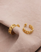 MELODY LINKED CHAIN HOOPS