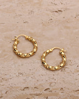 ZOE TWISTED HOOP EARRINGS