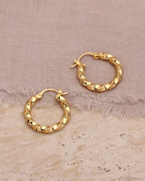 ZOE TWISTED HOOP EARRINGS