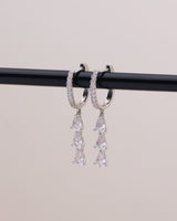 CICI CUBIC DANGLE HOOPS