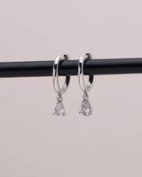 CICI CUBIC DANGLE HOOPS