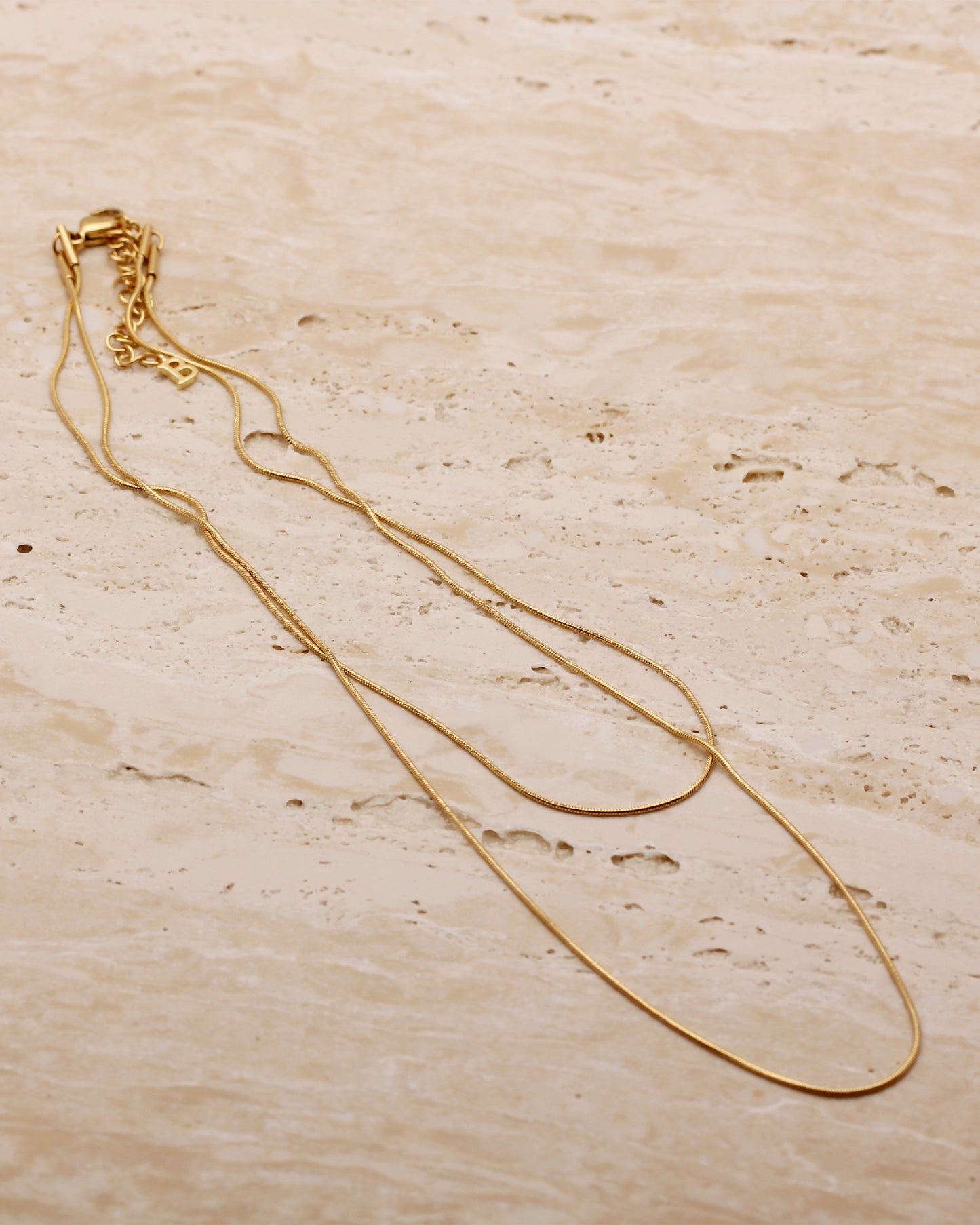 TILA DOUBLE HERRINGBONE NECKLACE