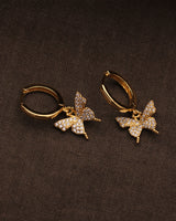 TILLIE BUTTERFLY HOOP EARRINGS
