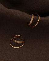 CINY CUBIC DOUBLE EAR CUFF