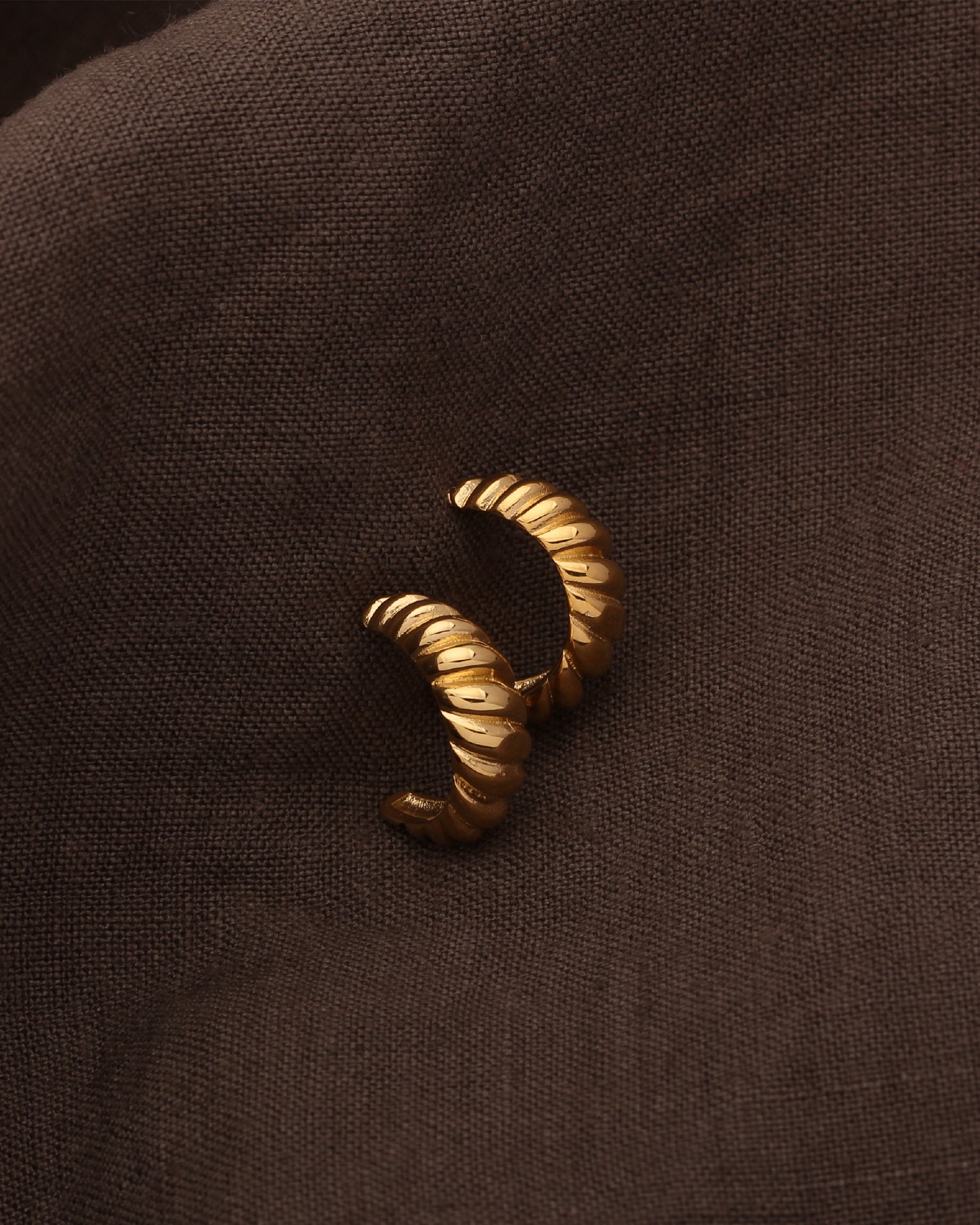 MILA CROISSANT HOOP EARRIGNS