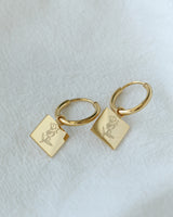 DELILAH ROSE COIN HOOPS