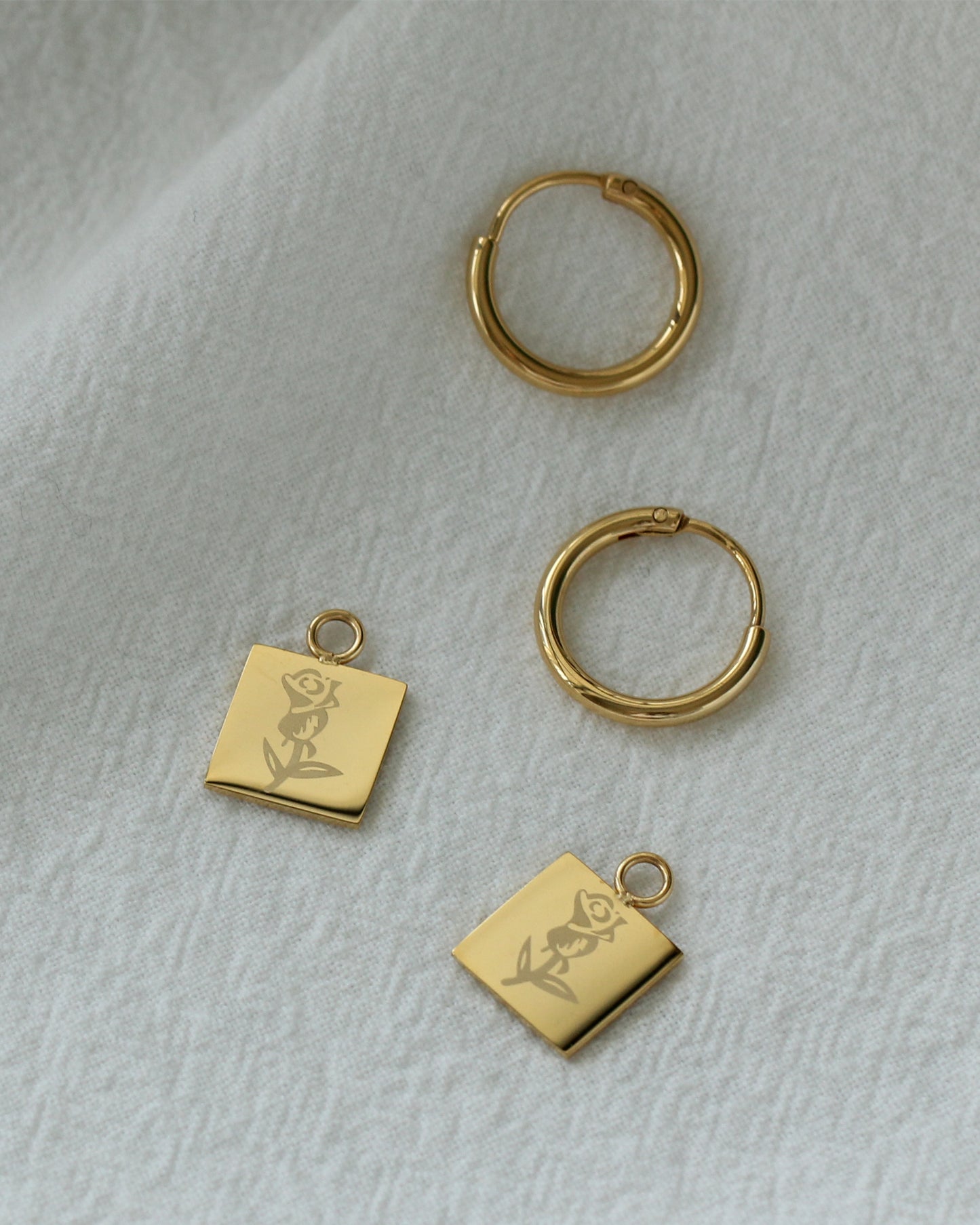 DELILAH ROSE COIN HOOPS