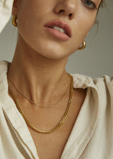 REILY FACETED CURB NECKLACE