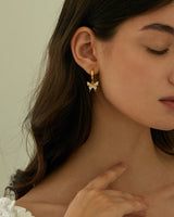 TILLIE BUTTERFLY HOOP EARRINGS