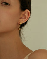 KYLIE PADLOCK HOOP EARRINGS