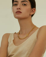 RIANN TOGGLE CURB NECKLACE & BRACELET