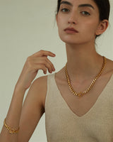 RIANN TOGGLE CURB NECKLACE & BRACELET