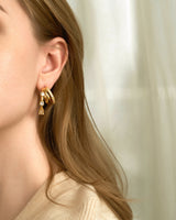 Triple Hoop Earrings  Statement Earrings  Multi Layer Hoops  Mixed Triple Hoops  Minimalist Earrings  Medium Hoop Earrings  Large Hoop Earrings  Hoop Earrings Gold  Gold Hoop Earrings  CZ Triple Hoops  CZ Hoop Earrings  CZ Diamond Hoops  3 Hoop Earrings