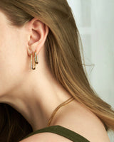 ZOE PAVE RECTANGLE HOOPS