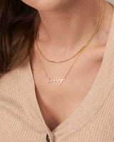 ALIDA CURB CHAIN NECKLACE