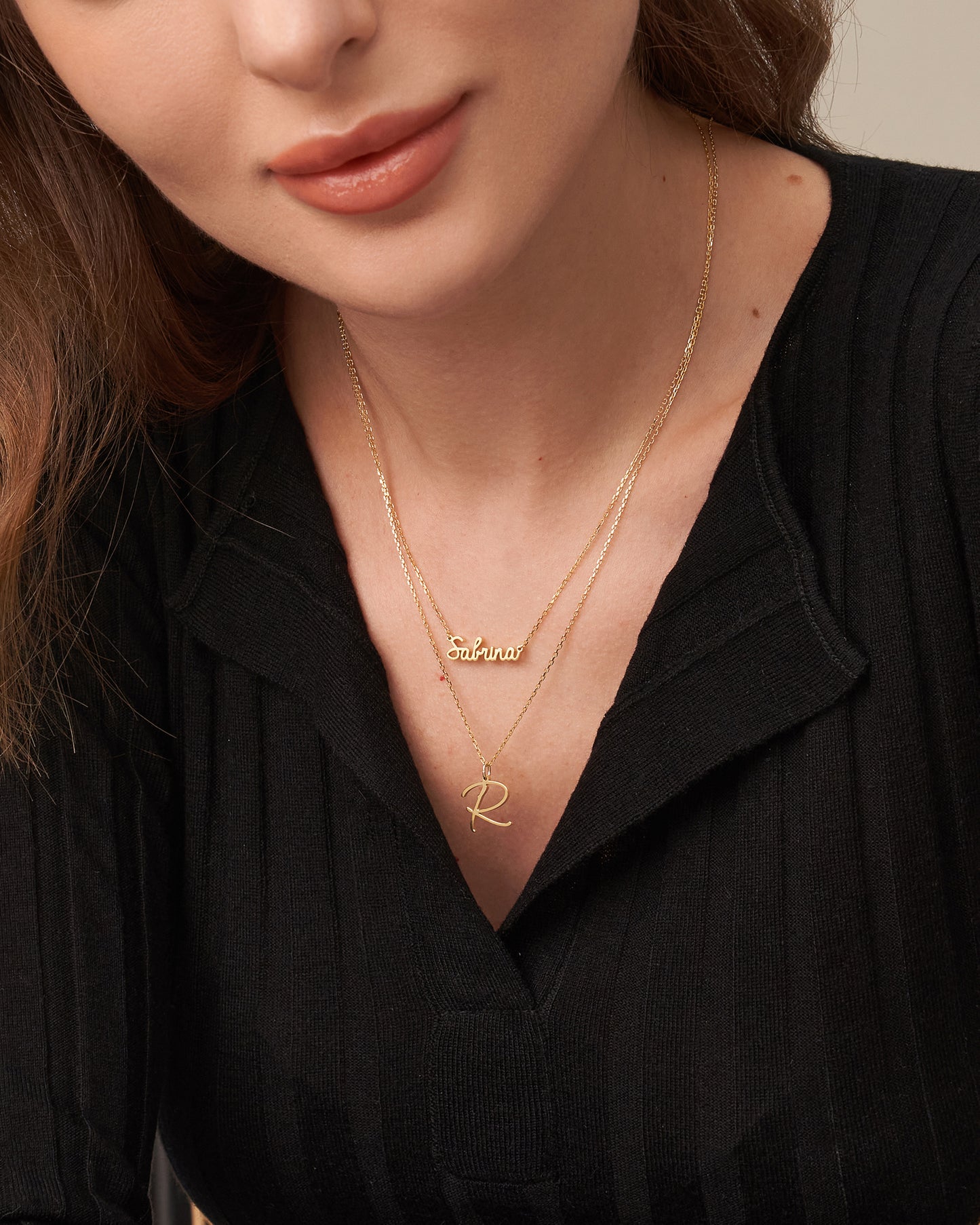 HELLEN DAINTY INITIAL NAME NECKLACE