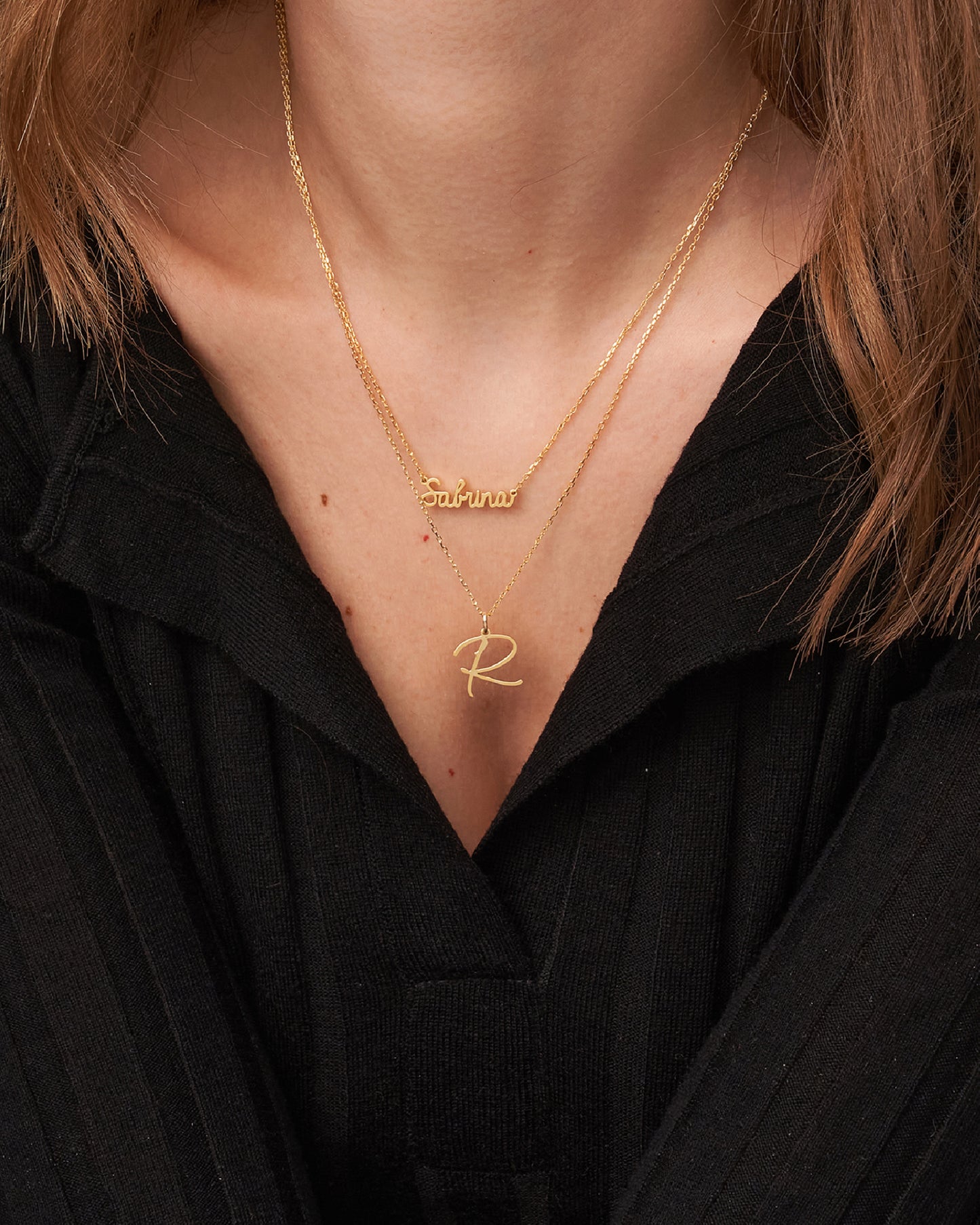 HELLEN DAINTY INITIAL NAME NECKLACE