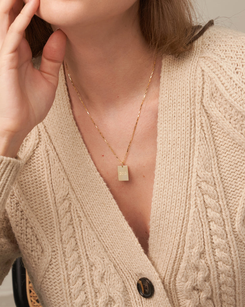 NELLA NAME TAG NECKLACE