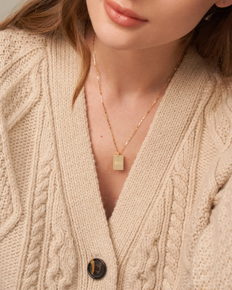 NELLA NAME TAG NECKLACE