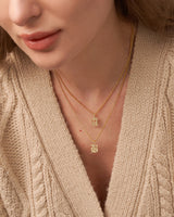 OLD ENGLISH INITIAL NECKLACE WITH CURB CHAIN