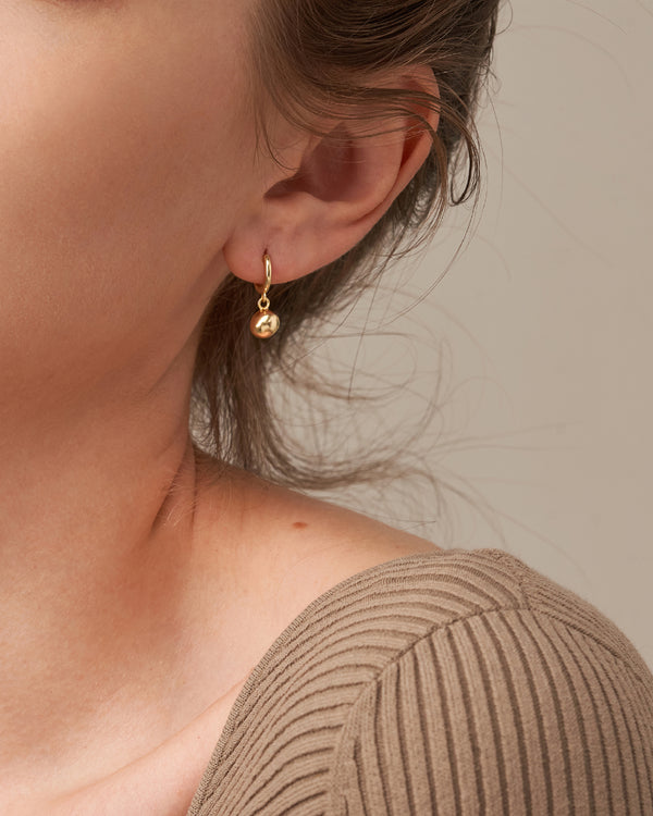CHICAGO BALL HOOP EARRINGS