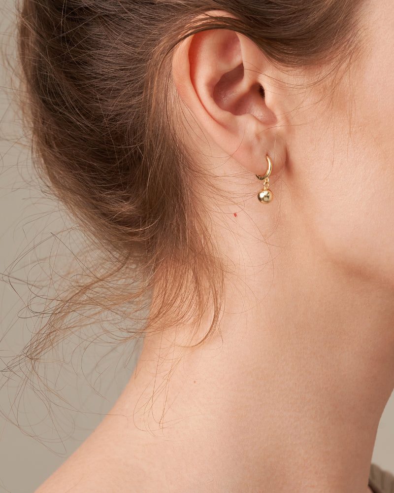 CHICAGO BALL HOOP EARRINGS