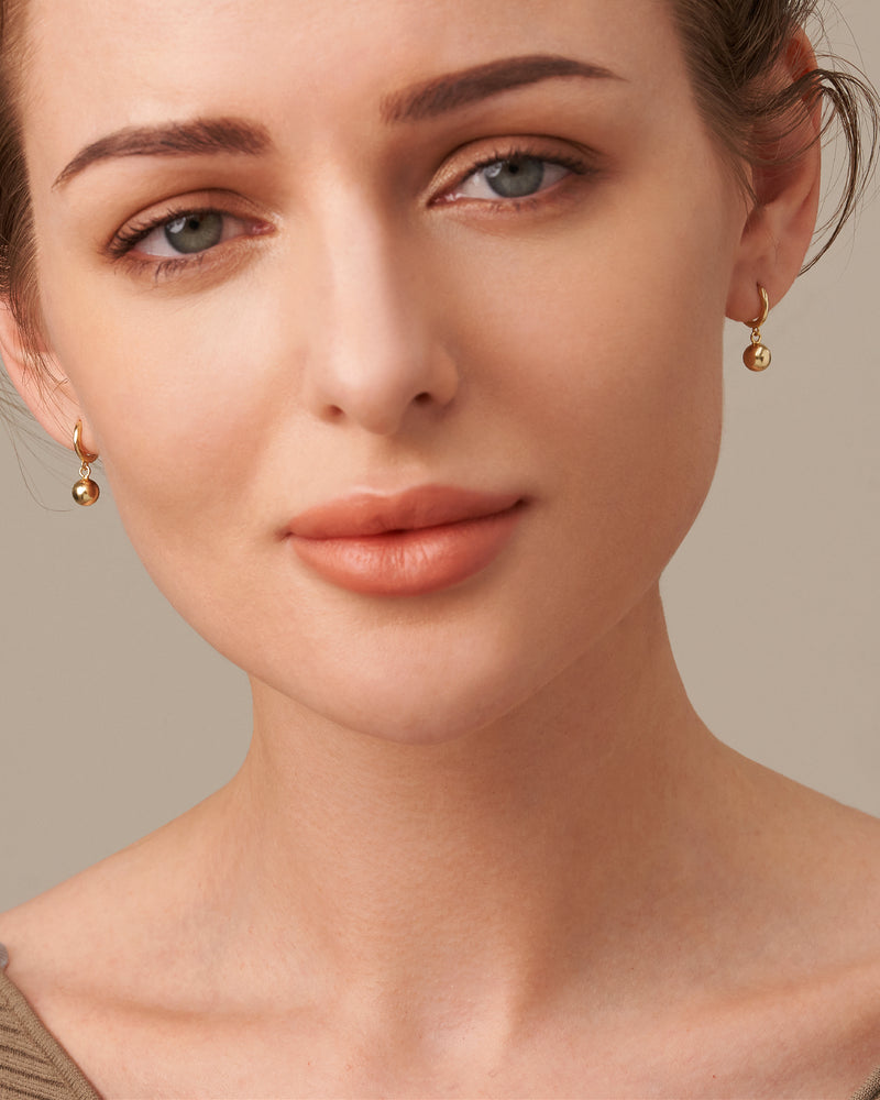 CHICAGO BALL HOOP EARRINGS