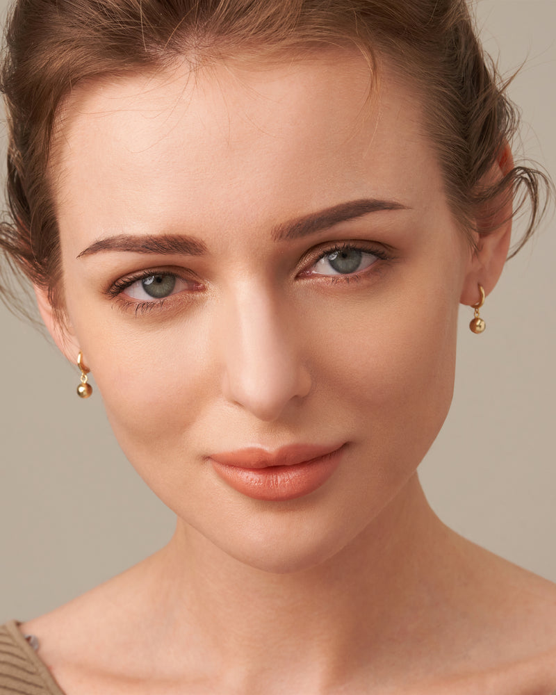 CHICAGO BALL HOOP EARRINGS