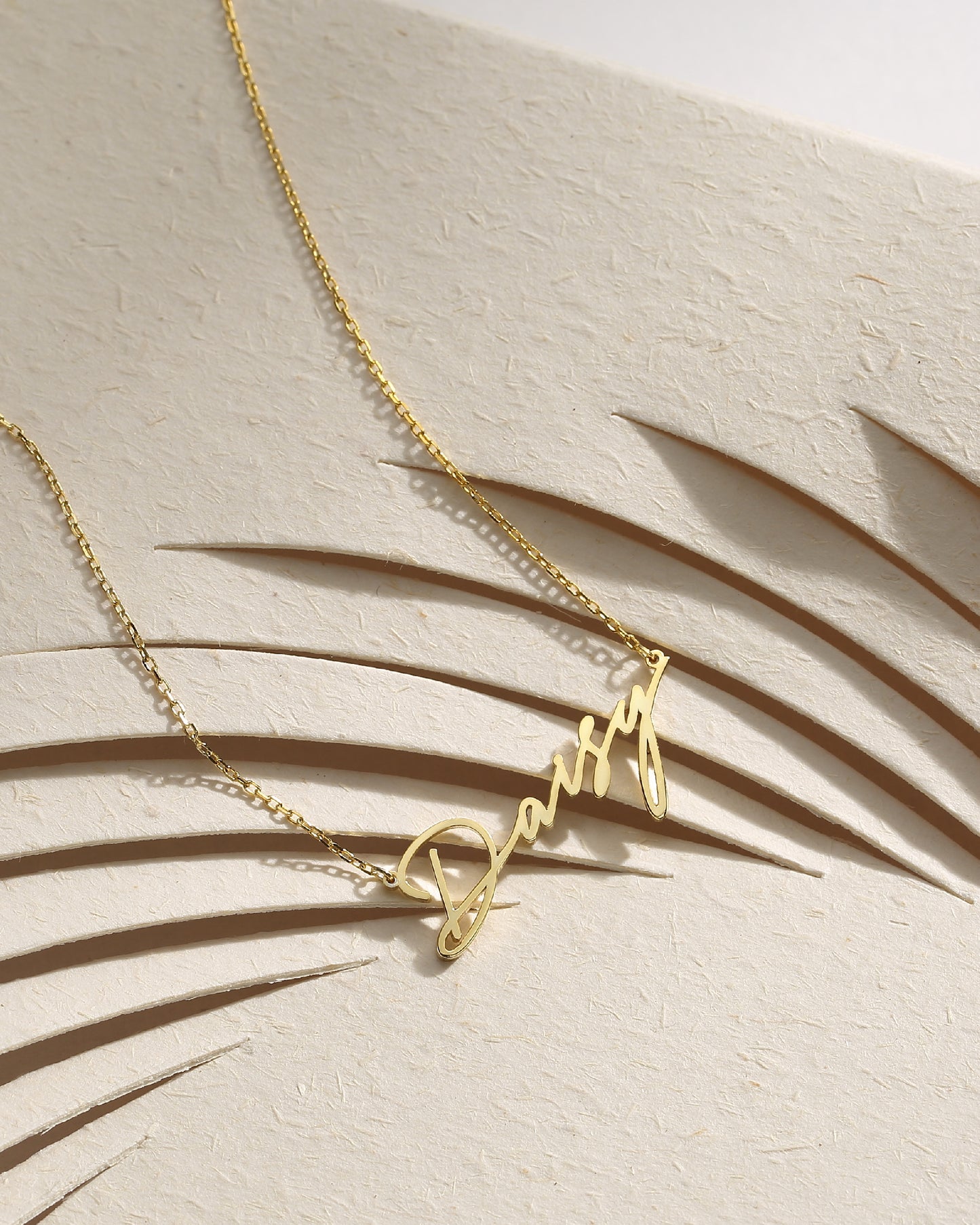 POLLY SCRIPT NAME NECKLACE