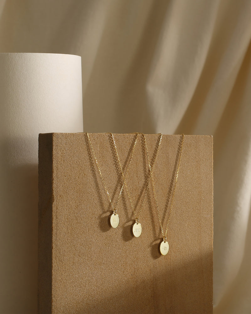 OVAL NAME TAG NECKLACE