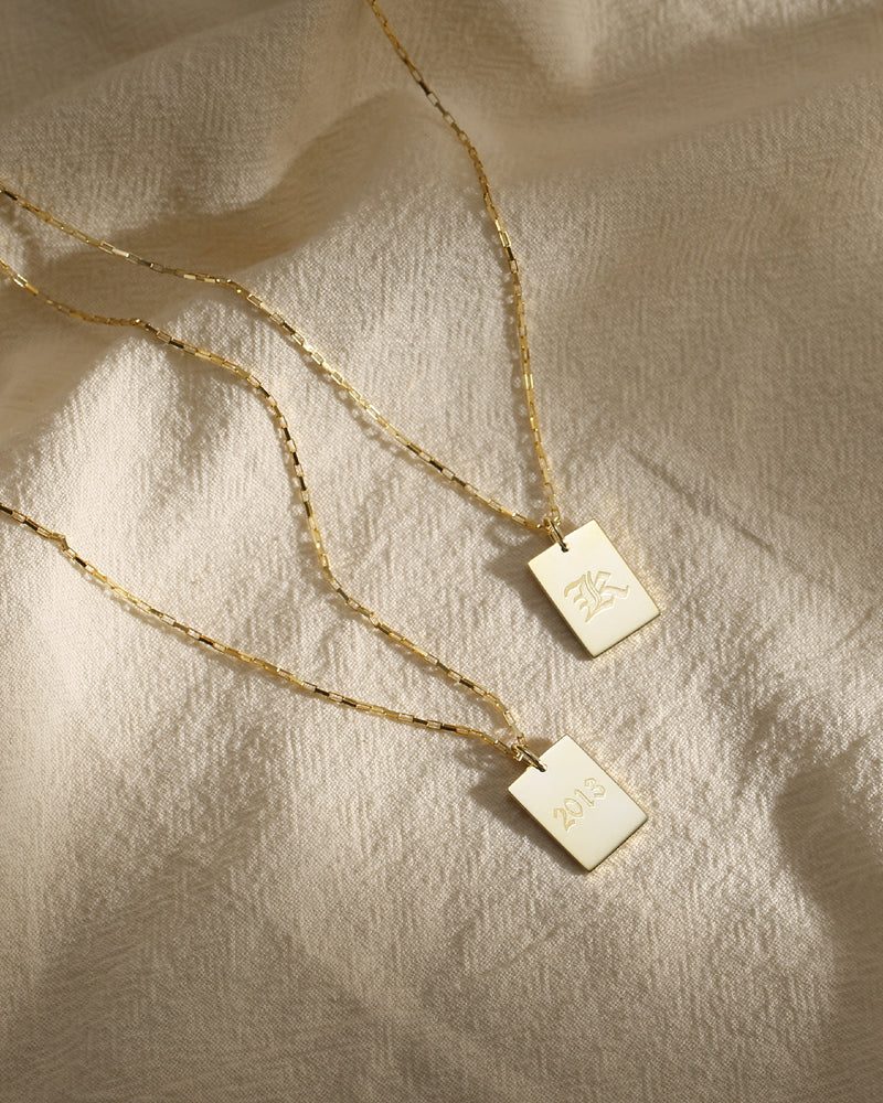 NELLA NAME TAG NECKLACE